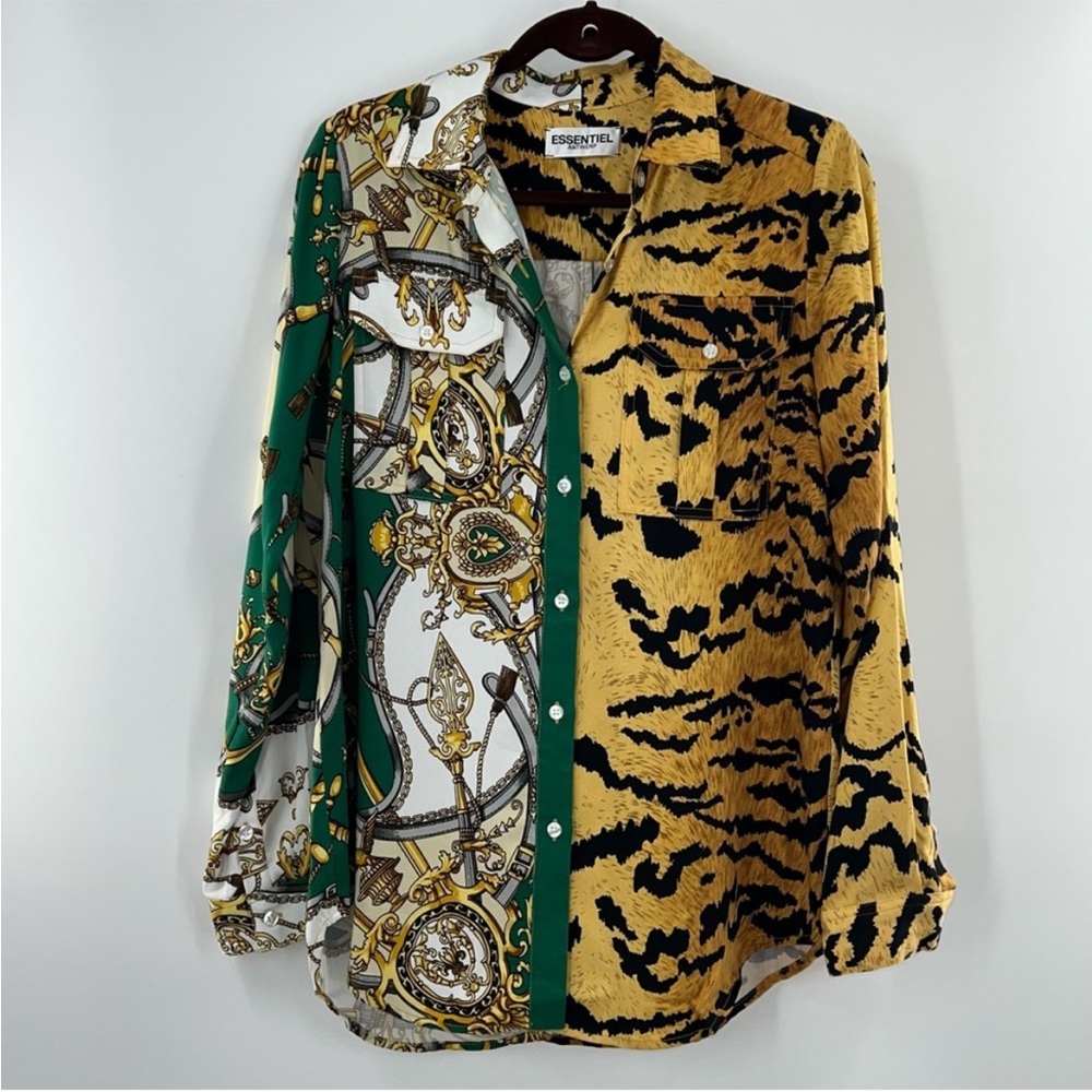 Essentiel Antwerp Trice Button Down Shirt size 6 - Picture 4 of 10